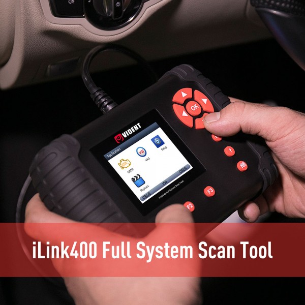 [US Ship No Tax] Original VIDENT iLink400 Full System Scan Tool Single Make Support ABS/SRS/EPB//DPF Regeneration/Oil Reset